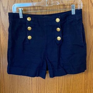 Blue Tweed Shorts